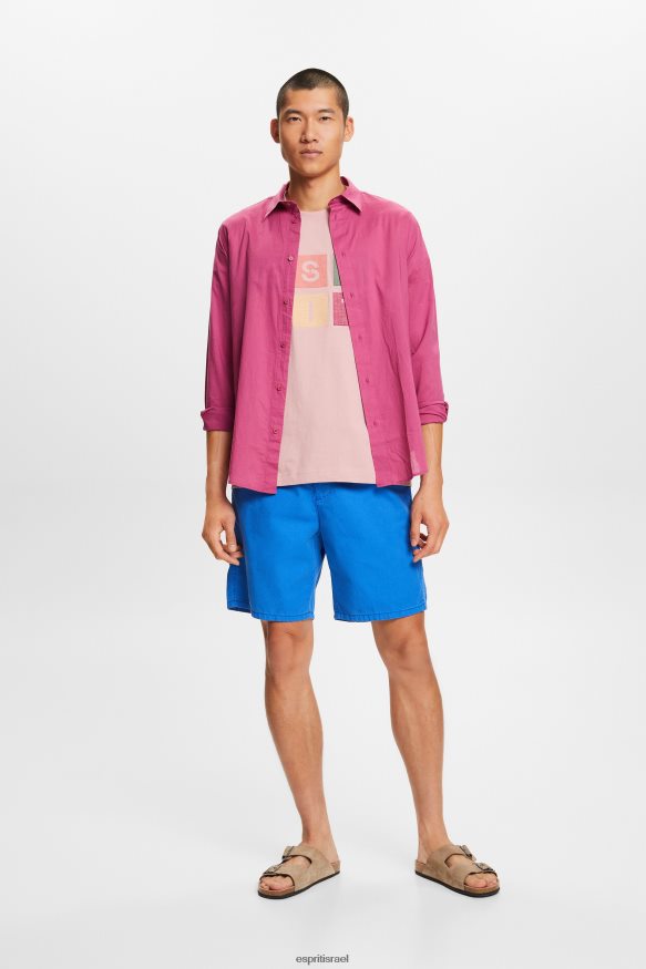 חולצות טריקו il Esprit גברים חולצת טי לוגו, 100% כותנה ורוד ישן X088P4589