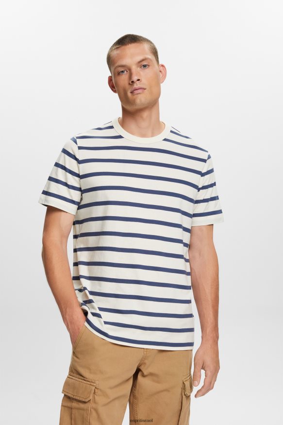 חולצות טריקו il Esprit גברים חולצת טי ג'רסי פסים, 100% כותנה קרח X088P4591