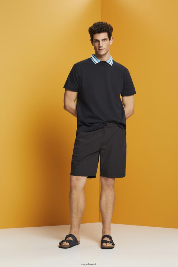 חולצות טריקו il Esprit גברים חולצת טי לוגו, 100% כותנה שָׁחוֹר X088P4668