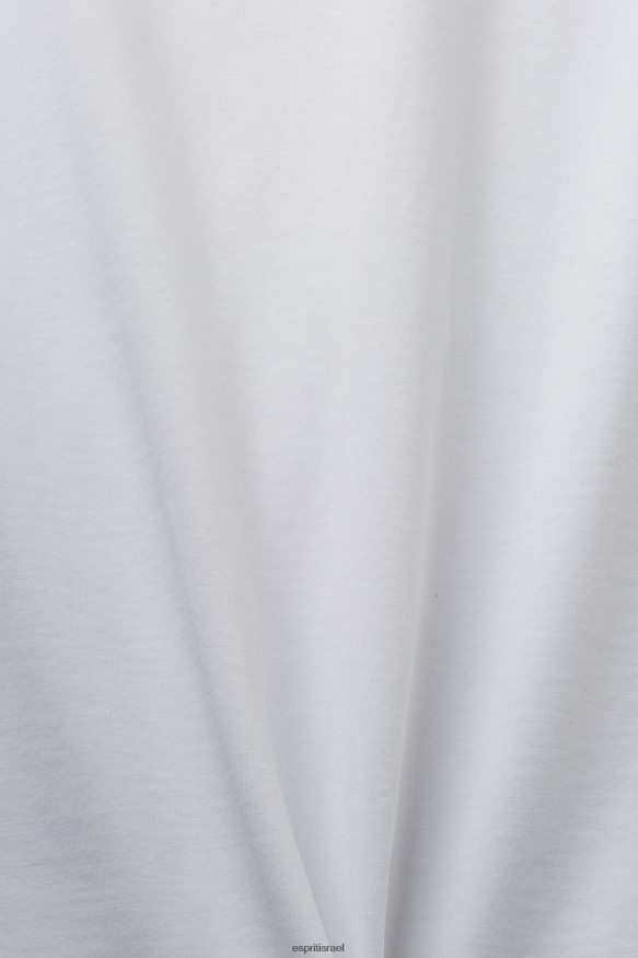 חולצות טריקו il Esprit גברים חולצת טי עם הדפס קדמי, 100% כותנה לבן X088P4738
