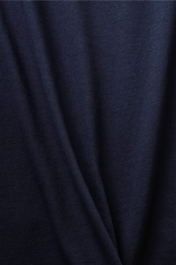 חולצות טריקו il Esprit גברים חולצת טי עם הדפס קדמי, 100% כותנה חיל הים X088P4740