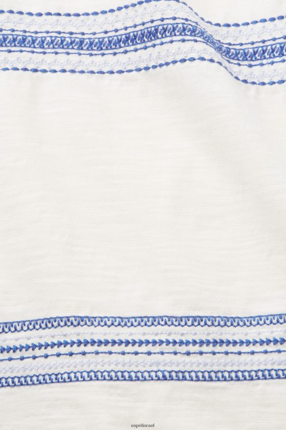 חולצות טריקו il Esprit נשים חולצת טי רקומה, 100% כותנה קרח X088P497