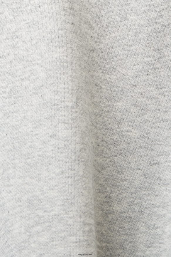 סווטשירטים וקפוצ'ונים il Esprit נשים סווטשירט סוודר בתערובת כותנה אפור בהיר X088P428