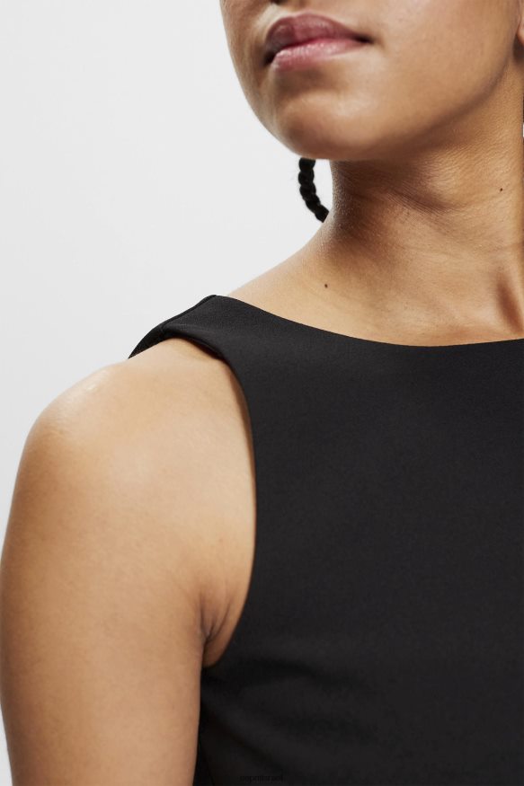 חולצות il Esprit נשים חולצה קצוצה ללא שרוולים שָׁחוֹר X088P4307