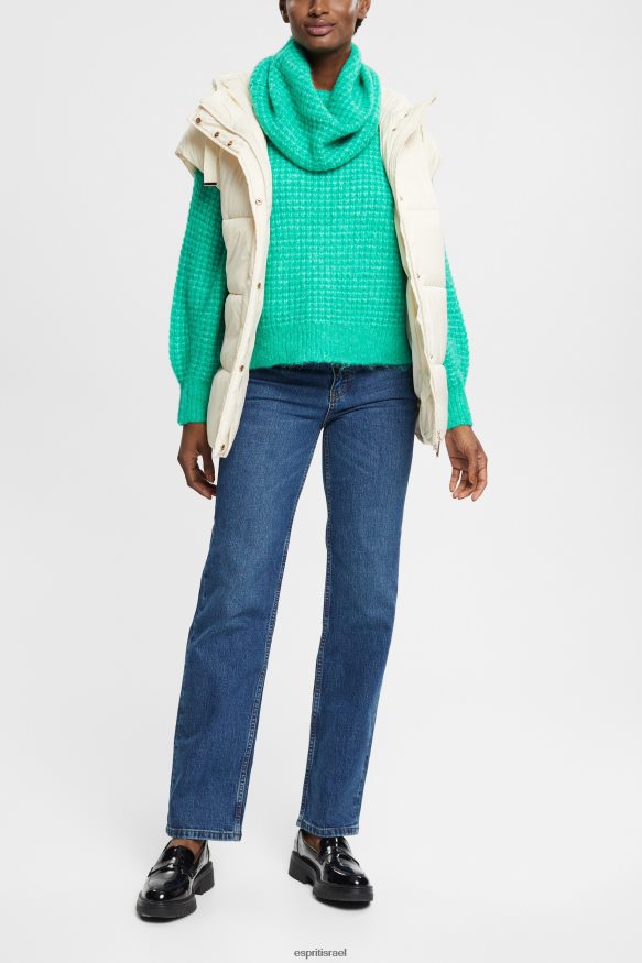 דֵנִים il Esprit נשים ג'ינס מתיחה בגובה רגליים ישרות כביסה בינונית כחולה X088P4337