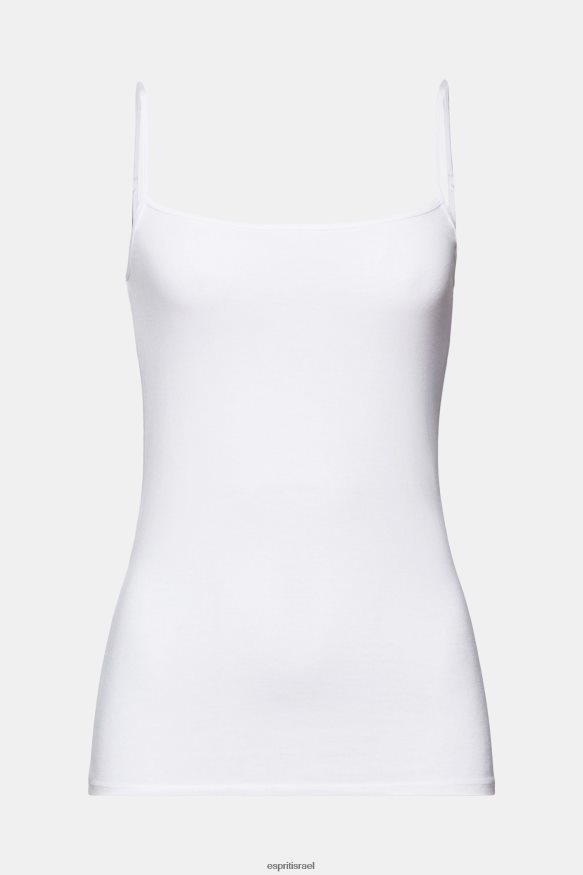 טַנק il Esprit נשים גופיית רצועת ספגטי לבן X088P436
