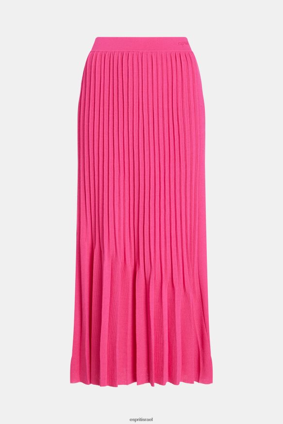 חצאיות il Esprit נשים חצאית מידי קפלים פוקסיה ורודה X088P4391