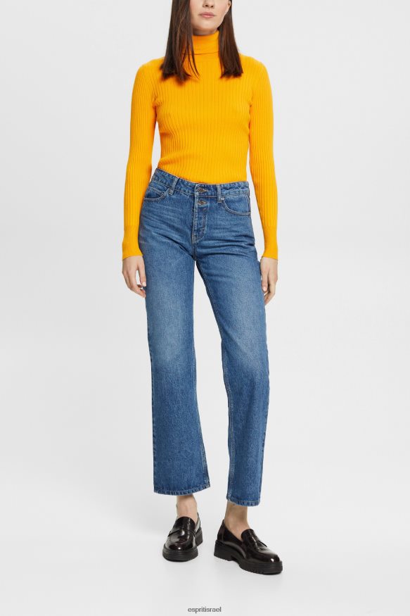 דֵנִים il Esprit נשים ג'ינס סטרץ' קצוץ ומתרחב כביסה בינונית כחולה X088P4451