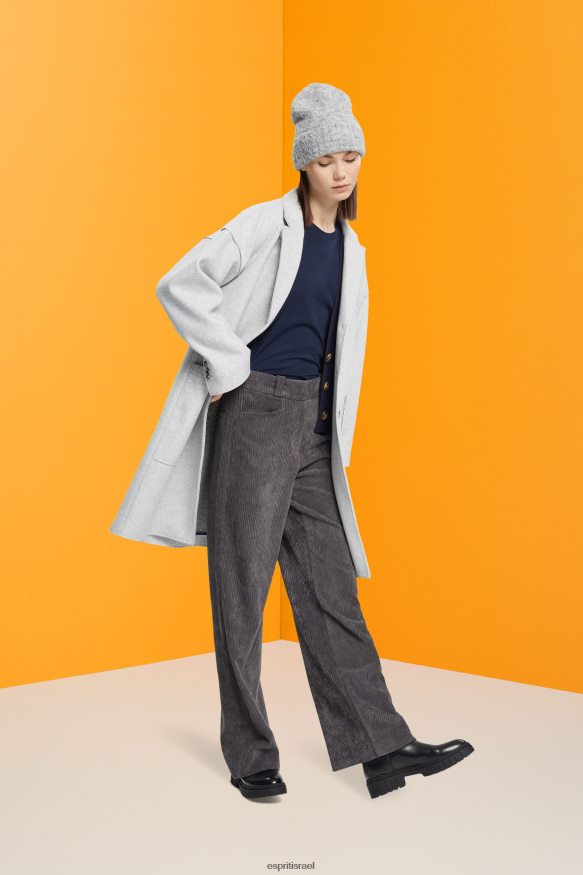 חולצות טריקו il Esprit נשים חולצת טריקו צווארון כותנה חיל הים X088P4459