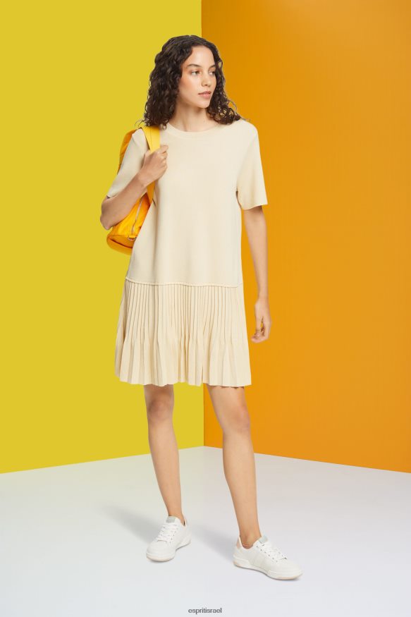 שמלות il Esprit נשים שמלת פפלום קפלים חוֹל X088P4489