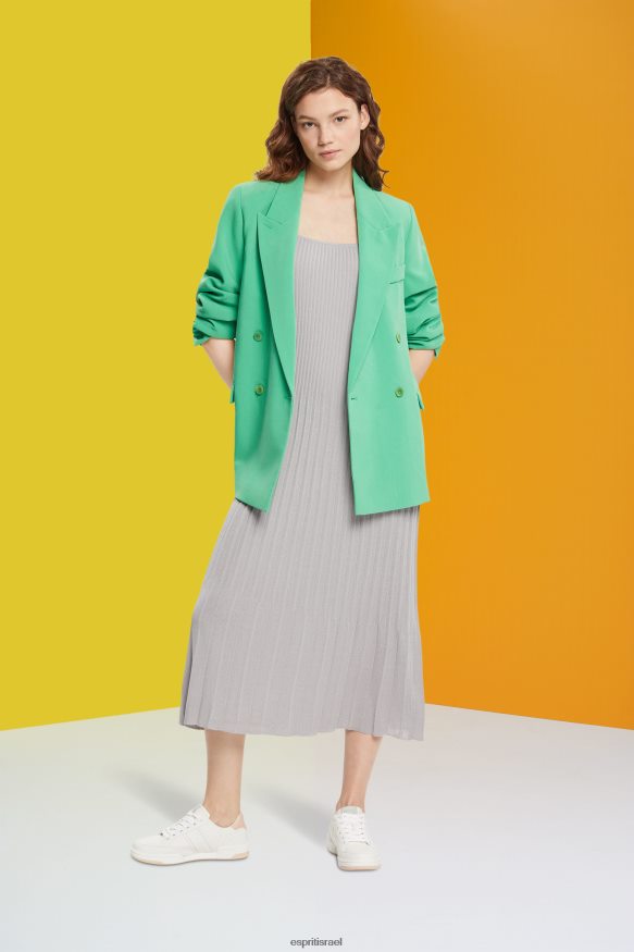 שמלות il Esprit נשים שמלת רצועת קפלים אפור בינוני X088P4490