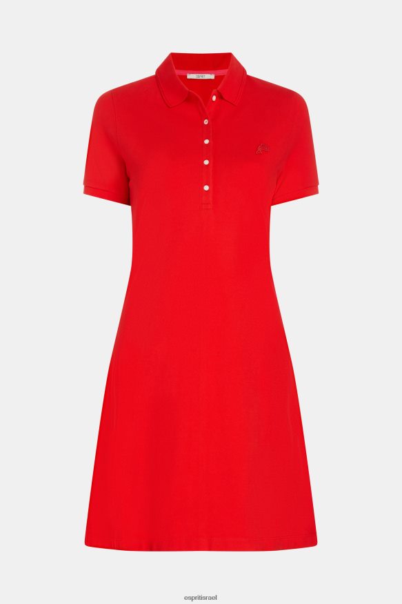 שמלות il Esprit נשים שמלת פולו קלאסית של מועדון טניס דולפינים אָדוֹם X088P4507