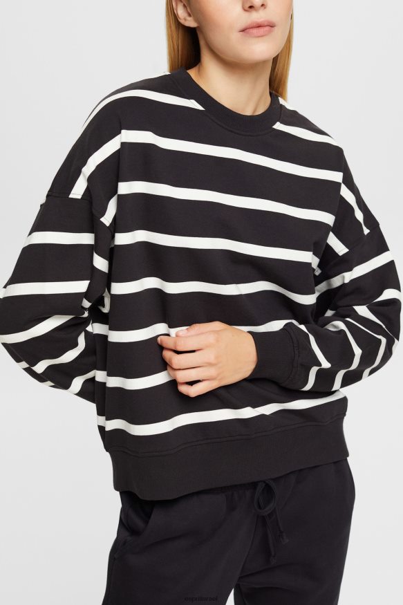 סווטשירטים וקפוצ'ונים il Esprit נשים סווטשירט פסים שָׁחוֹר X088P4521
