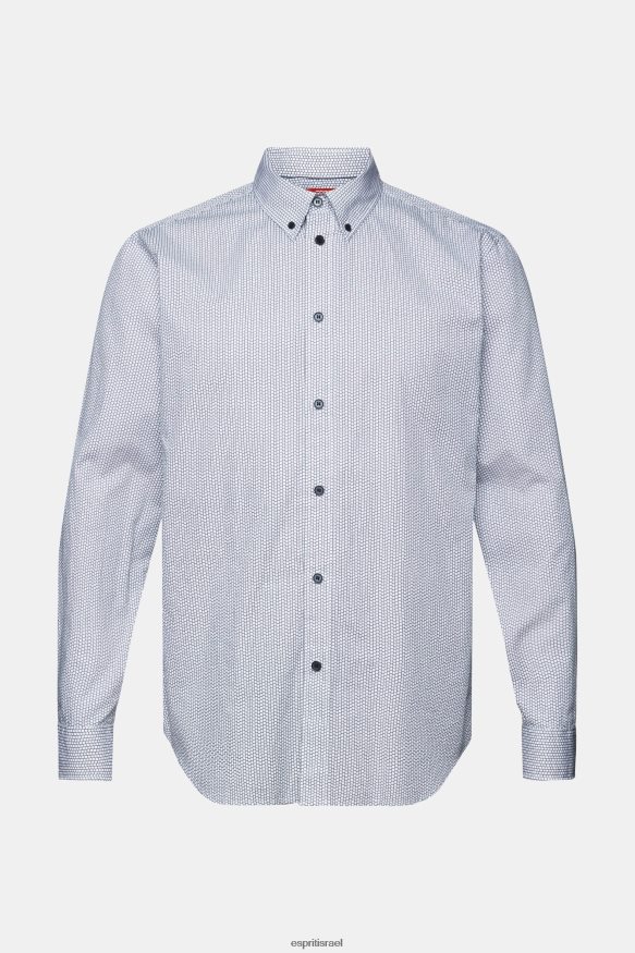 חולצות il Esprit גברים חולצת פופלין מכותנה חיל הים X088P4575