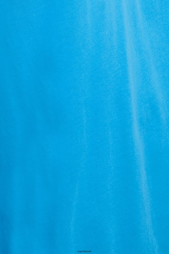 חולצות טריקו il Esprit גברים חולצת טריקו אפליקציית לוגו ברק מט טורקיז X088P4618