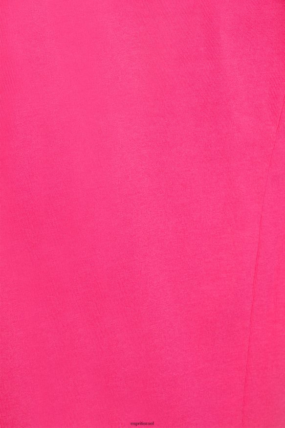 חולצות טריקו il Esprit גברים חולצת טריקו אפליקציית לוגו ברק מט פוקסיה ורודה X088P4619