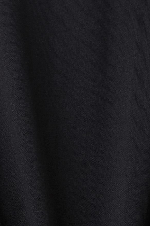 חולצות טריקו il Esprit גברים חולצת כותנה בהדפס לוגו רטרו שָׁחוֹר X088P4628