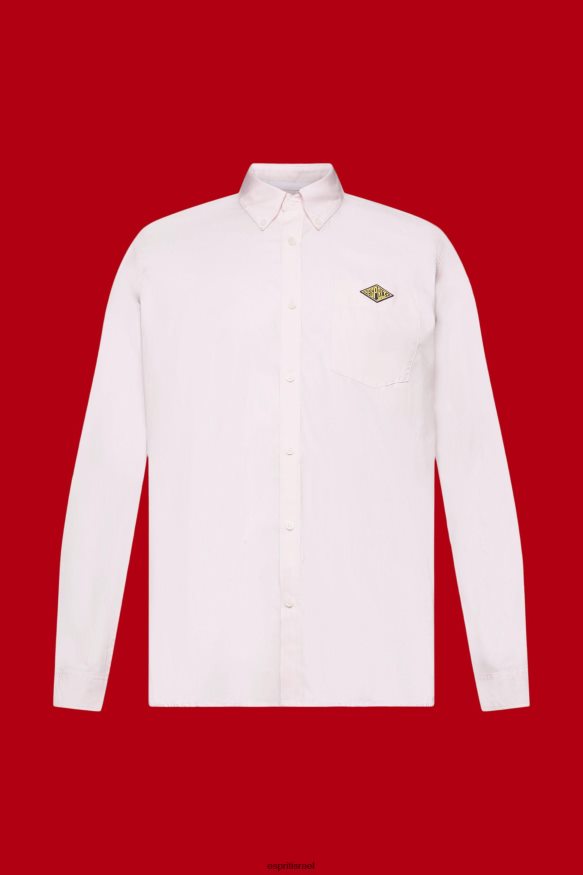 חולצות il Esprit גברים חולצת כותנה מכופתרת וָרוֹד X088P4662