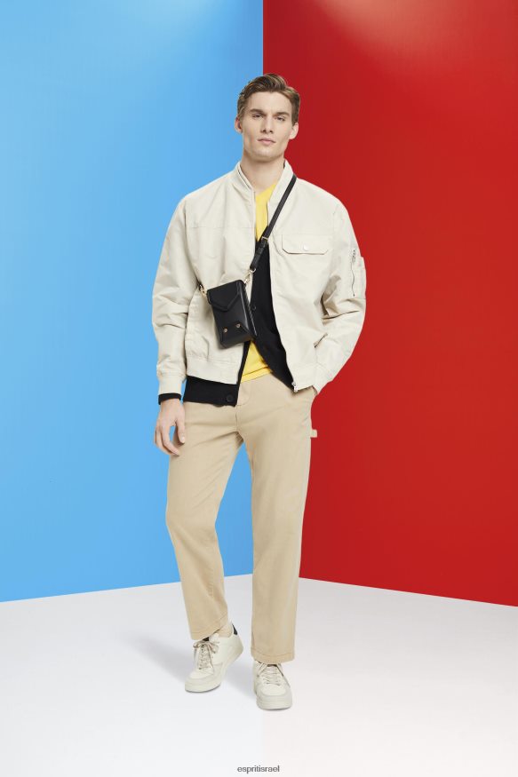 ז'קטים il Esprit גברים ג'קט בומבר חום בהיר X088P4677