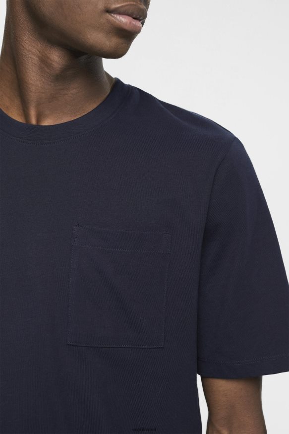 חולצות טריקו il Esprit גברים חולצת טריקו ג'רסי חיל הים X088P4681