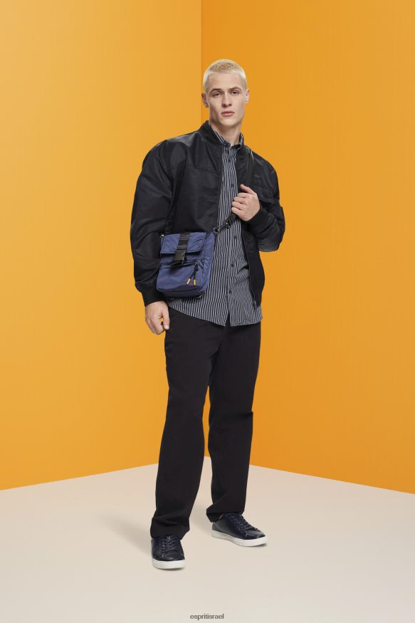 חולצות il Esprit גברים חולצת כותנה בת קיימא מפוספסת חיל הים X088P4706