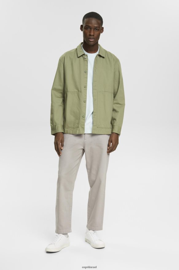 חולצות טריקו il Esprit גברים חולצת טריקו ג'רסי ירוק אקווה בהיר X088P4747