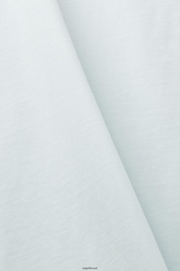 חולצות טריקו il Esprit גברים חולצת טריקו ג'רסי ירוק אקווה בהיר X088P4747