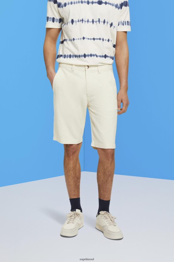 מִכְנָסַיִים קְצָרִים il Esprit גברים מכנסיים קצרים בסגנון צ'ינו קרם בז' X088P4750