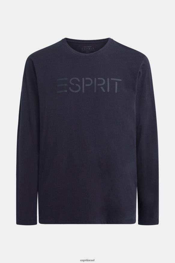 חולצות טריקו il Esprit גברים חולצת טריקו עם הדפס לוגו חיל הים X088P4866