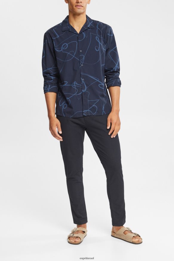 חולצות il Esprit גברים חולצה עם דוגמה חיל הים X088P4910