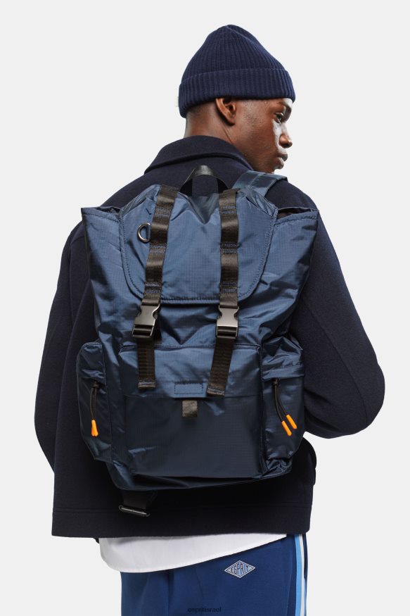 אביזרים il Esprit גברים תיק גב ripstop כחול בנזין X088P4762